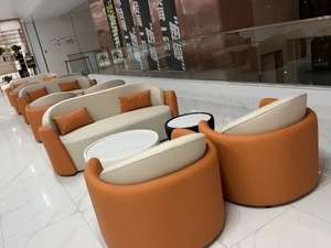 Conjunto de Sofá Individual y Mesa de Centro Zxm, Diseño Simple y Lujoso para Salón de Belleza, Centro de Exposiciones, Negociaciones, Silla de Espera - Product Image 5