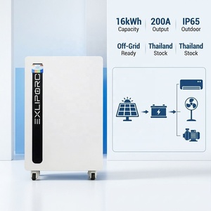 แบตเตอรี่สำรองพลังงานสำหรับบ้านแบบไฮบริด LiFePO4 ขนาด 16 กิโลวัตต์ชั่วโมง 314 แอมป์ชั่วโมง 11,000 รอบการใช้งาน พร้อมระบบ <span class=keywords><strong>ESS</strong></span> มาตรฐาน IP65 สำหรับสำรองไฟฟ้าพลังงานแสงอาทิตย์ สินค้าในไทย ปลอดภาษี ยี่ห้อ Growatt - Product Image 1