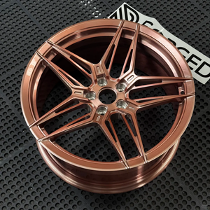 Rines Deportivos de Aleación Forjada Monobloque de 5 Radios, Color Oro Rosa Pulido, Modelo CD-509, Ligeros, de 8-24 Pulgadas, para Autos de Lujo y Alto Rendimiento - Product Image 3