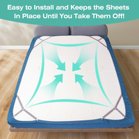 Bretelles élastiques triangulaires réglables Clip de sangle pour drap de lit Couvre-matelas Ceinture élastique