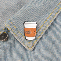 Todo sobre el café esmalte Pin Bean Pot Cup Latte Cappuccino broches bolsa solapa ropa insignia joyería regalo para Barista
