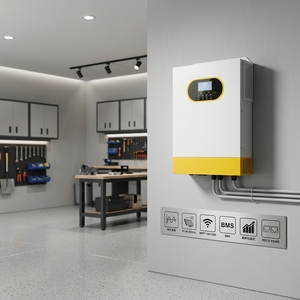 Vente en gros Onduleur solaire hybride à onde sinusoïdale pure 6,2 kW 48V 230V 120A MPPT pour système <span class=keywords><strong>de</strong></span> stockage d'énergie résidentiel (ESS) - Product Image 1