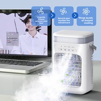 Nouveau Refroidisseur d'Air Évaporatif Portable de Bureau pour l'Été, Ventilateur Climatiseur Rapide avec Fonction Glace pour Maison, Chambre et Extérieur