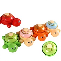Jouet interactif transfrontalier en métal en forme de petite tortue, mignon, anti-stress, pour jeu parent-enfant à réponse rapide