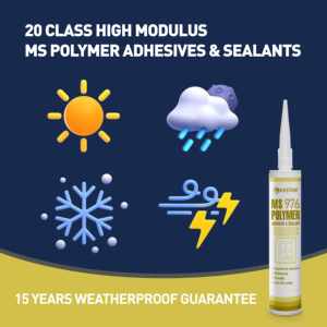 Không ăn mòn UV kháng nhân tạo bảng đá tủ Hội Đồng Quản trị Sealant lai MS polymer siêu keo dính - Product Image 2