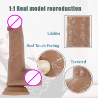 Vente en Gros Jouets Adultes 20cm Réalistes Grand Godemiché avec Peau Réelle pour Machines Sexuelles pour Femmes Pénis Réaliste pour Dames
