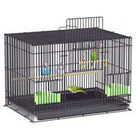 Cage à oiseaux grande pour usage domestique, cage d'élevage pour oiseaux en fil métallique pour perroquets, émeraillons, perruches, calopsittes, cailles, pigeons, lapins