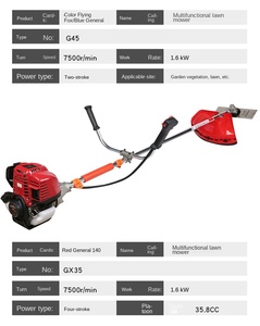 Factory Wholesale 4-Stroke Two-Stroke Gasoline <b>Powered</b> Lawn Mower <b>Brush</b> Cutter Side-Hanging Wheat Rice Harvester Ymn21 Factory W - Product Image 6