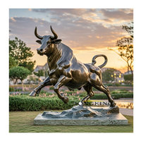 Estatua de Cabra Personalizada de Gran Tamaño para Exteriores, Escultura de Bronce con Técnica de Fundición por Cera Perdida e Impresión Offset, en Oferta