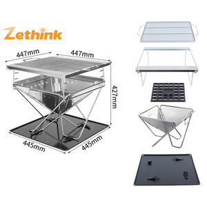 เตาบาร์บีคิวพับได้สแตนเลสหนาสำหรับตั้งแคมป์กลางแจ้ง รุ่น ZT--044-02 ขายดี - Product Image 5