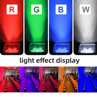 4 pièces 6X18W APP Wifi W-DMX DMX512 contrôle RDM Rechargeable 2.4G sans fil alimenté par batterie LED Uplight pour mariage Club fête DJ