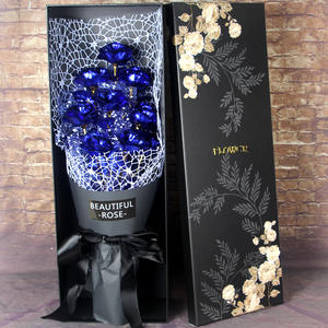 Ramo de rosas de lámina dorada <span class=keywords><strong>Regalo</strong></span> del día de San Valentín Dale rosas eternas a la novia Trae caja de <span class=keywords><strong>regalo</strong></span> - Product Image 5