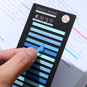 Trong Suốt Mỏng tùy chỉnh Lưu ý miếng tự dính dính Lưu ý <span class=keywords><strong>Dispenser</strong></span> với trang đánh dấu - Product Image 3