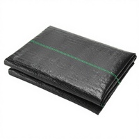 Toile anti-mauvaises herbes en PP tissé noir imperméable 120 140 GSM pour la protection des racines des plantes