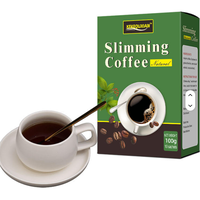 Café amincissant instantané sans sucre de haute qualité boisson Italie collagène infusé goût neutre emballé sac boîte suppléments à base de plantes