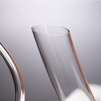 Mini carafe à vin de luxe en verre, en forme de U, pour boissons, vente en gros