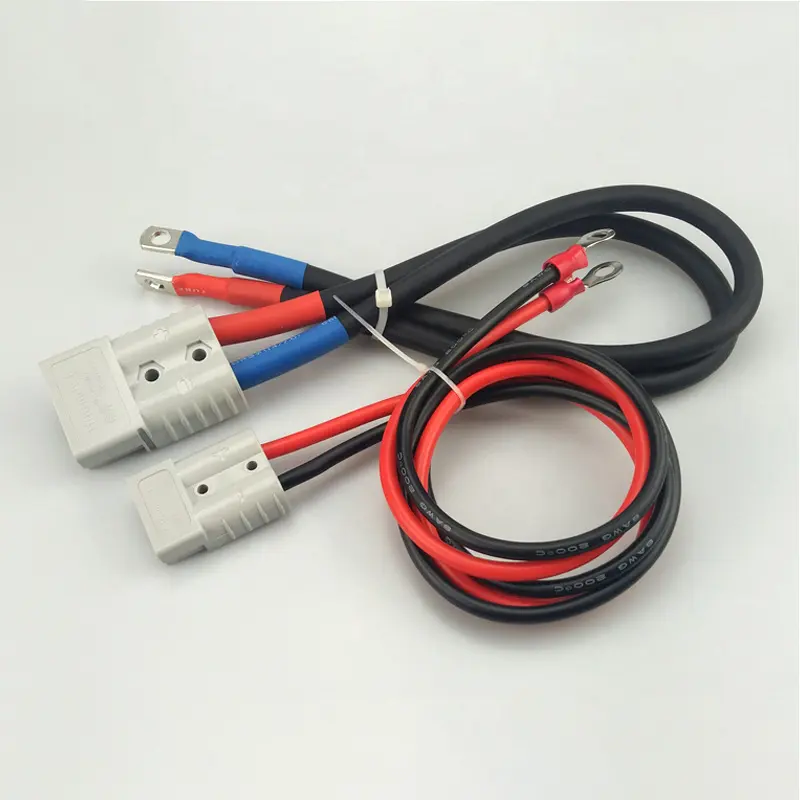 Custom 25mm 50mm 2AWG 6AWG High Flexible Silicone Cable Auto Replacement Battery Connector Jumper Cable