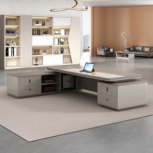 Sang trọng gỗ hiện đại Thiết kế MDF Home Executive L hình CEO văn phòng bảng - Product Image 4