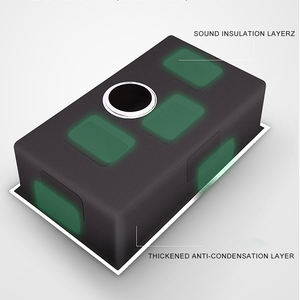 Singola ciotola di modo attraente stampo progettazione prezzo competitivo industriale lavello della cucina piano di lavoro - Product Image 5