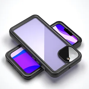 Factory Selling Waterproof Case for iPhone 1112 13 14 Waterproof Screen Protector Cell Phone Under Water Case 2024