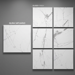 Satuario Magica 800x800mm <b>Matte</b> Glazed Porcelain Tiles Statuario Marble Effect <b>Flooring</b> - Product Image 3
