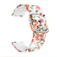 Bracelet en silicone imprimé pour Samsung Galaxy Watch 7 4/6/5 Pro/Classic / Amazfit / Redmi Watch 5 Active 22 mm