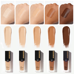 Fondotinta Liquido Personalizzabile OEM con <span class=keywords><strong>50</strong></span> Colori, SPF, Vegano, Impermeabile, Formula Correttore, per Etichetta Privata, Ideale per Pelli Scure - Product Image 3