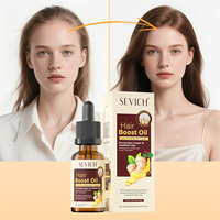Serum Rambut Jahe Baru SEVICH Anti Rontok Logo Kustom Herbal Minyak Penumbuh Rambut Profesional untuk Wanita dan Pria