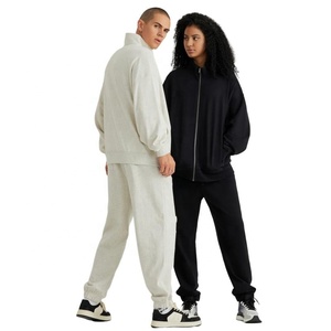 Sebanda 330g 100 cotone terry drop collo alto <span class=keywords><strong>cardigan</strong></span> giacca unisex felpa con cappuccio felpa giacca - Product Image 3