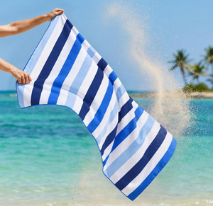 Serviettes de plage extra larges, épaisses, à séchage rapide et très absorbantes, imprimées sur mesure, tapis de plage portables pour l'extérieur - Product Image 2