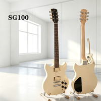 Wholesale High Quality Factory Glossy Electric Guitar Solid Wood SG Guitare Solo With OEM Service