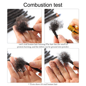 Dreadlocks <span class=keywords><strong>Rasta</strong></span> pas chers pour homme, <span class=keywords><strong>cheveux</strong></span> humains afro crépus, extensions de dreadlocks, <span class=keywords><strong>cheveux</strong></span> naturels pour femmes - Product Image 4