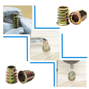 MDF Hex Ổ gỗ chèn hạt với kết thúc mạ kẽm tùy chỉnh SS304 Hex ổ cắm gỗ ren chèn cho đồ nội thất - Product Image 6