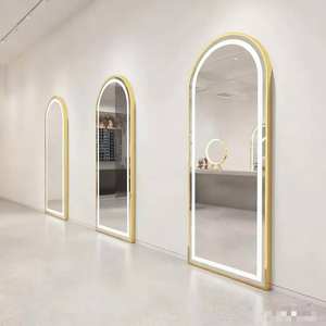 Conjunto completo moderno de cuero para peluquería, incluye marcos, espejos y camillas de lavado, adecuado para peluquerías y disponible. - Product Image 5