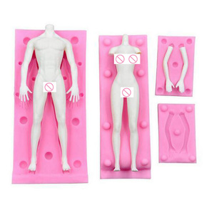 Molde <span class=keywords><strong>de</strong></span> Silicona 3D con Forma <span class=keywords><strong>de</strong></span> Cuerpo Humano <span class=keywords><strong>de</strong></span> 16.5cm, Herramienta Ecológica <span class=keywords><strong>para</strong></span> Decoración <span class=keywords><strong>de</strong></span> Pasteles con Bolsa OPP - Product Image 2