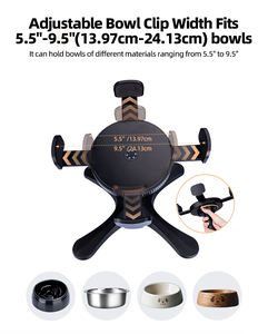 Comedero Elevado para Perros y Gatos de Plástico Resistente y Acero Inoxidable con 3 Alturas Ajustables y Diseño Antideslizante - Product Image 3