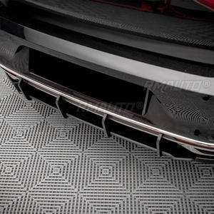 Black <b>Car</b> Rear Bumper <b>Diffuser</b> Rear Side Splitters Spoiler Lip Rear Bumper Protector Fit <b>for</b> Volkswagen Passat B8.5 2020+ - Product Image 6
