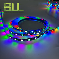 S Forme RGB LED 1809 Adressable Pliable Individuellement Adressable Pixel 60Leds DC12V Smart Led Strip