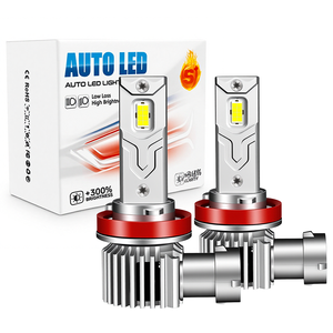 Mini Faro <span class=keywords><strong>LED</strong></span> Súper Brillante de 80W y 30000LM, CSP 6000K, Reemplazo 1:1 para Halógeno H4 H7 9005, Lámpara para Auto con Ventilador - Product Image 1