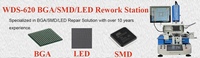 Station de retravail BGA SMD WDS-620, état neuf, machine de réparation de carte mère PCB avec fonctions de rebillage et de soudage