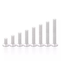 Vis de machine à tête fraisée plate cruciforme DIN965 en aluminium 6061 KM