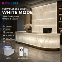 Panneau lumineux LED flexible RGBW 4-en-1 intelligent avec contrôle via l'application Tuya pour plafond, chambre et salon, idéal pour créer une ambiance intelligente à la maison