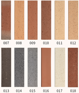 Terracotta bella esterna esterna a forma speciale a colori decorativi mattoni cotti cotti paesaggistici Laterite personalizzabile - Product Image 5