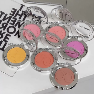 Palette de fards à joues de maquillage beauté, produits cosmétiques personnalisés, marque privée, fini mat et scintillant, blush pour le visage, fini naturel, longue tenue - Product Image 3