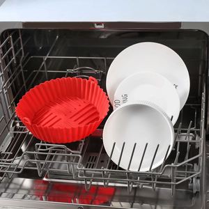Silicone <b>Round</b> Non-Stick Reusable Oven <b>Baking</b> <b>Tray</b> for Air Fryer Home Use Pizza <b>Baking</b> Molds - Product Image 4