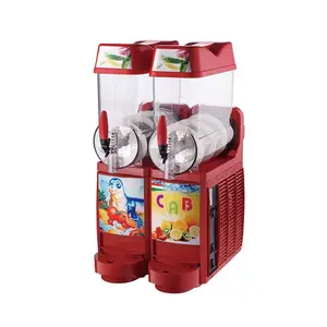 Machine commerciale de haute qualité XRJ-12L * 2 glace fondante teneur minimale en sucre 30% neige fondante et crème glacée molle sluchie maker machine