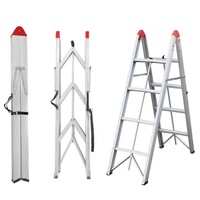 Deliladder 3/4/5/6/7 étapes en aluminium Portable gain de place pédale antidérapante hauteur accessible échelle de bâton pliable