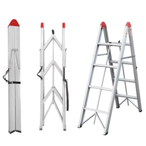 Deliladder <span class=keywords><strong>3</strong></span>/4/5/6/7 étapes en aluminium Portable gain de place pédale antidérapante hauteur accessible échelle de bâton pliable - Product Image 6