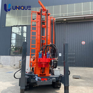 Foreuse rotative UNIQUE de type chenillé en caoutchouc pour puits d'eau UY200, robuste, portable, montée sur remorque, alimentée par moteur diesel 58KW - Product Image 3