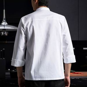 Restaurant Kansas City Mozo Clothes Marron Venezuela Men Mesh Back Kitchen Cooking Waterproof <b>Chef</b> <b>Jacket</b> Light Blue - Product Image 2